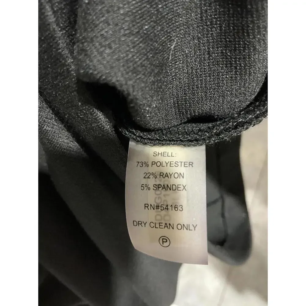 Ivanka Trump Black Sleeveless Classic Sheath Dress with Side Pleats and Zipper - Picture 6 of 6